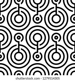 Modern circle pattern endless, laser cutting template. crop circle seamless