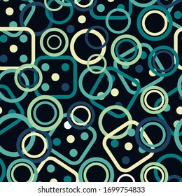 Modern circle pattern for textile printing