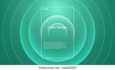 Modern circle pattern vector background with dynamic circular designs and minimalist layout. Editable EPS 10 file ideal for technology themes, digital interfaces, and contemporary cover designs