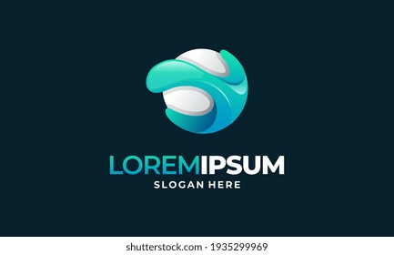 Diseños de logotipo de Círculo moderno, logotipo de órbita moderna, diseños de plantillas de logotipos científicos