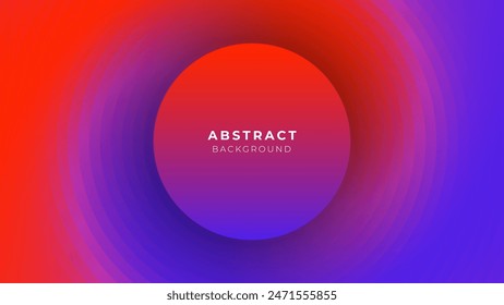 Modern Circle Red and Blue Gradient Abstract Background