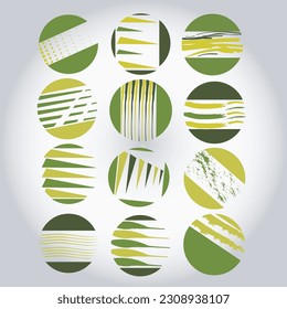 Modern Circle Round Logo. Symbol and Icon Vector Template.