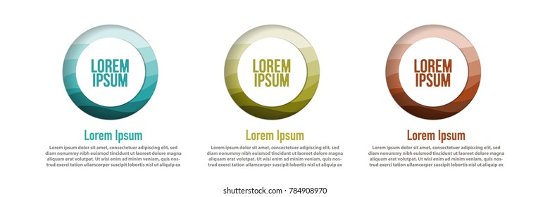 modern of circle shape design with papercut layer design template for banner, poster, logo, etc