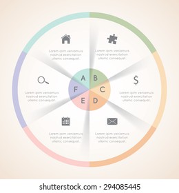 Modern  circle template can be used for infographics,numbered banners,horizontal cutout lines,graphic or website layout vector.