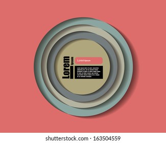 Modern circle Vector illustration.  Beam background