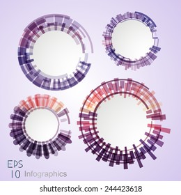 Modern circle Vector illustration.We can use it for workflow layout, diagram, number options, web design, infographics, business 