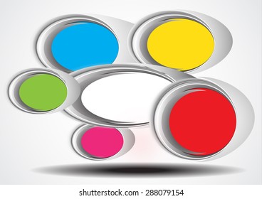 Modern circle Vector illustration can be used for workflow layout, diagram, number options, web design, infographics, business brochure.