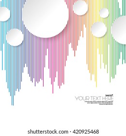 Modern Circles and Digital Lines Layout/Design Cover Background