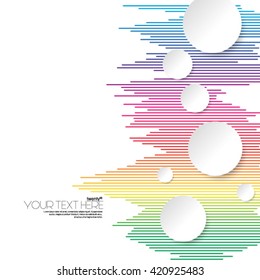 Modern Circles and Digital Lines Layout/Design Cover Background