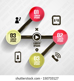 Modern circles infographic template