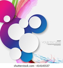 Modern Circles Layout/Design Cover Background