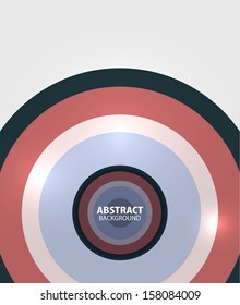 Modern circles minimal abstract background