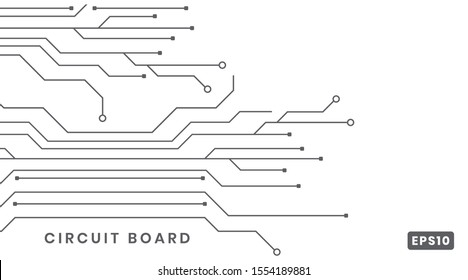moderna tecnología de tablero de circuitos en un estilo de arte lineal. el concepto de medios electrónicos de información. ilustración de elemento vector