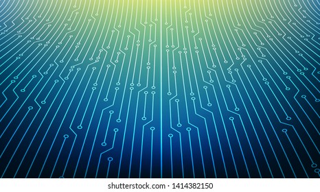 Modern Circuit Microchip on Technology Background,Hi-tech Digital and security Concept design,Free Space For text in put,Vector illustration.