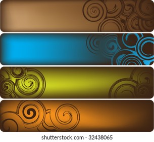 modern circular banner vector