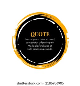 Modern circular grunge frame decorative banner design vector