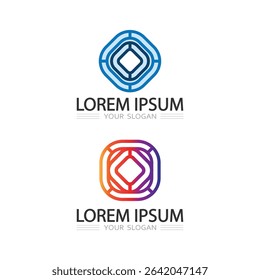Modern Circular Logo Design Featuring Capital O Letter for Business and Digital Projects