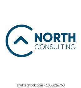 North Consulting Modern Logo Design Stock Vector (Royalty Free) 706182940