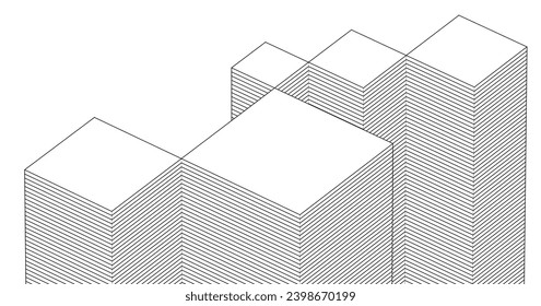  arquitectura abstracta urbana moderna 3d