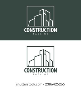 Modern City Building Logo Design, Luxurious and Simple Urban Architecture