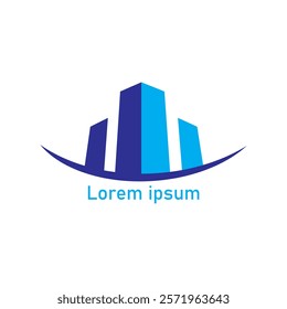 


Modern city building logo template, real estate vector design.