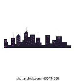 modern city building skyline silhouette