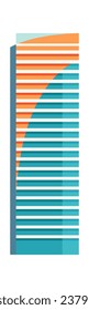 Modern City Building Vector Illustration