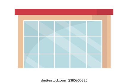 Modern City Building Vector Illustration