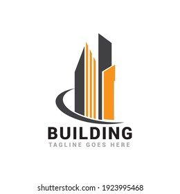 Modern City Buildings, Towers Logo Icon Vector Template.