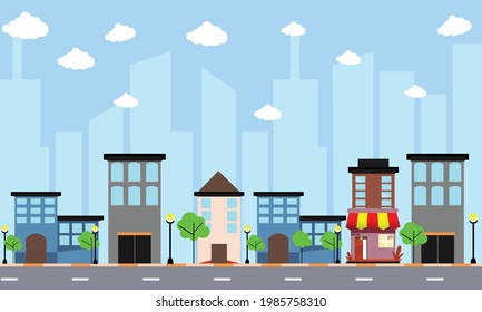 Modern city buildings Vector Ilustration