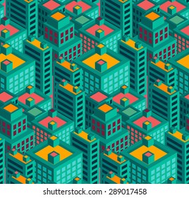 modern city geometry  vector seamless pattern  can be used for wallpaper, pattern fill, web page background,surface texture. 

