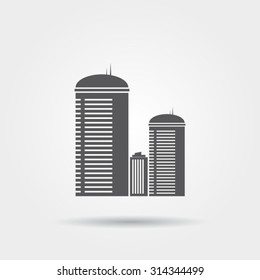 Modern city icon