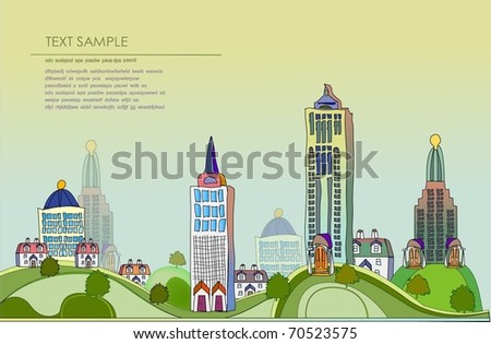 modern city illustration