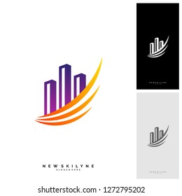 Modern City Logo Concepts. Corporate Business Finance Logo design vector template - Vector