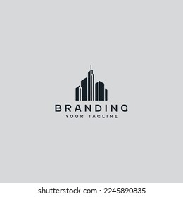 Plantilla moderna de diseño de logotipos de ciudades