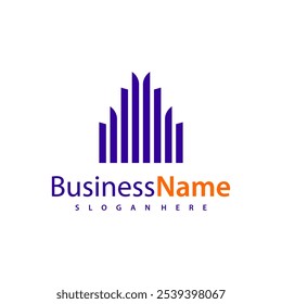 Modern City logo design vector illustration, Creative Building logo concepts