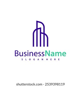 Modern City logo design vector illustration, Creative Building logo concepts
