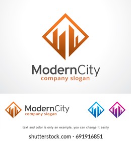 Modern City Logo Template Design Vector, Emblem, Design Concept, Creative Symbol, Icon