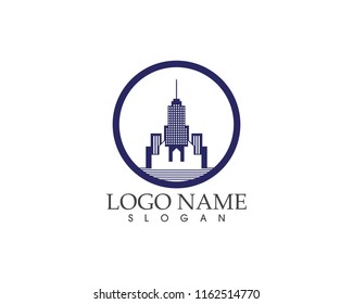 Modern city logo vector template