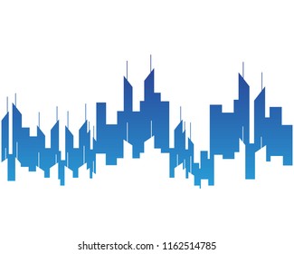 Modern city logo vector template