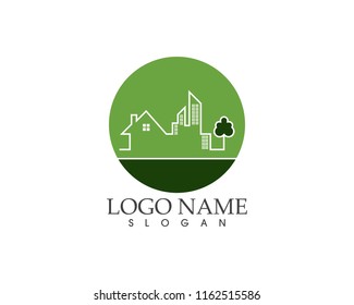 Modern city logo vector template