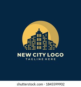 Plantilla de vectores de logotipos de ciudades modernos