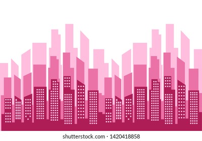 modern city panorama 3d illustration