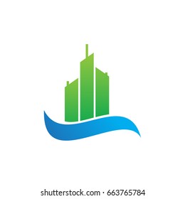modern City River logo template