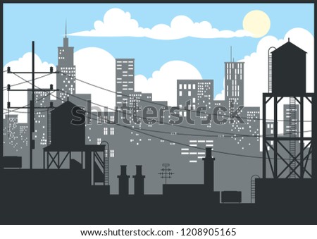 Modern City Rooftop 