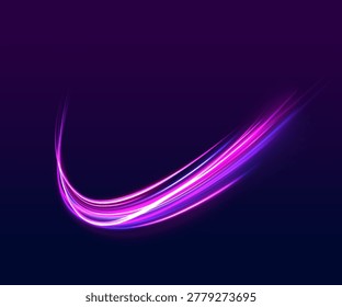 Modern city rush with glowing traffic lights, dynamic motion blur and abstract transportation background