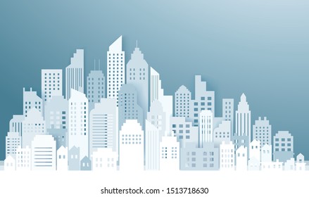 Modern City Skyline backgrounds vector illustration EPS10