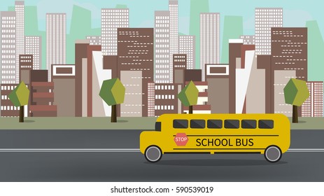 Modern City Skyline. Cityscape. Vector illustration