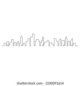 Modern city skyline concept vector illustration design 