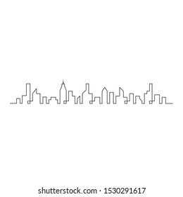 Modern city skyline concept vector illustration design 